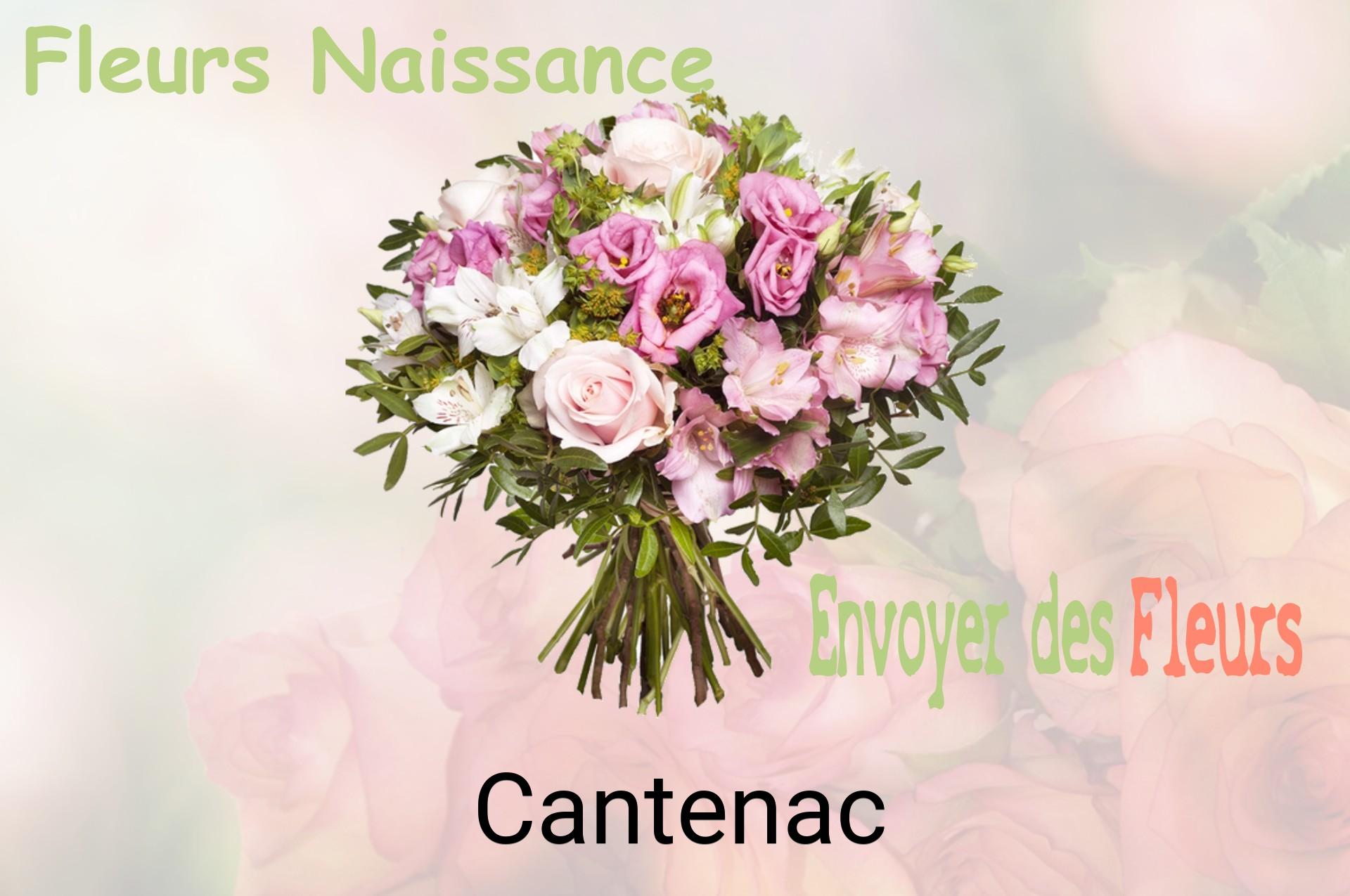 Bouquet de fleurs de naissance livré à Cantenac